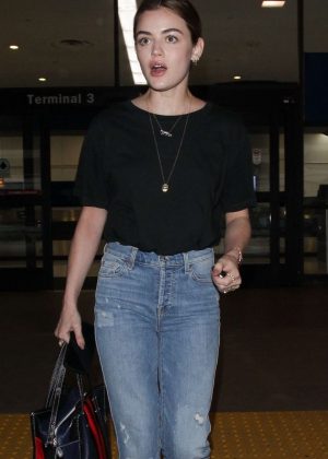 Lucy Hale - Arrives at LAX Airport in LA
