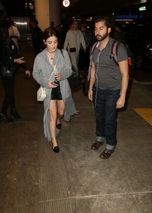 Lucy Hale - LAX Airport in Los Angeles