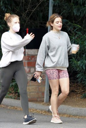 Lucy Hale - Out for a morning hike in Studio City