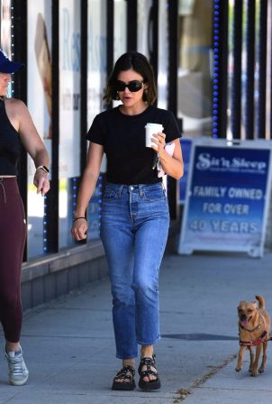 Lucy Hale - Out with a friend in Los Angeles