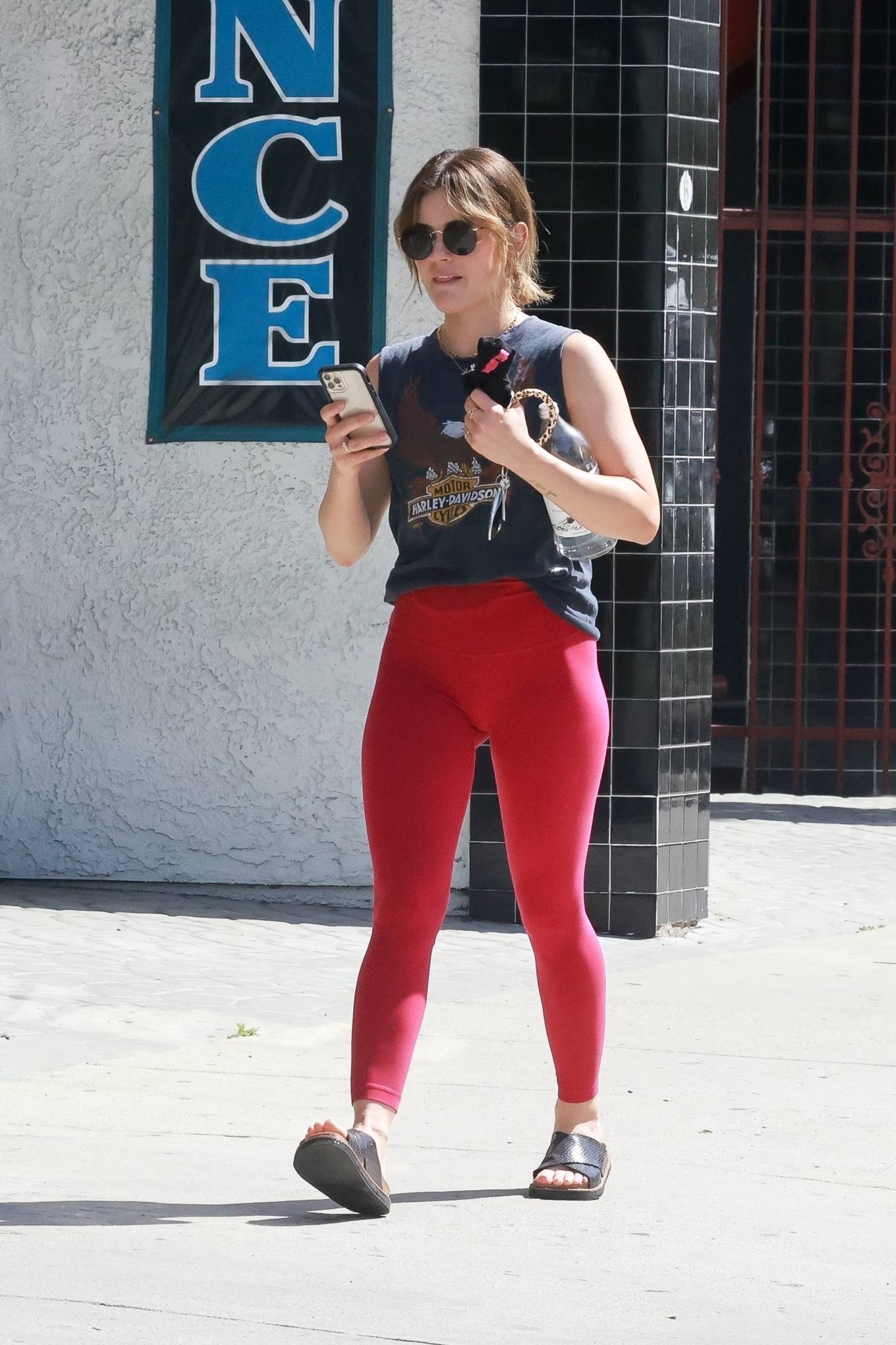 Lucy Hale 2022 : Lucy Hale – Seen after pilates class in Studio City-05