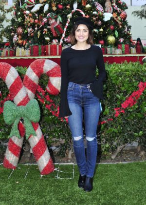 Lucy Hale - Words With Friends 2 Spread Holiday Cheer in LA