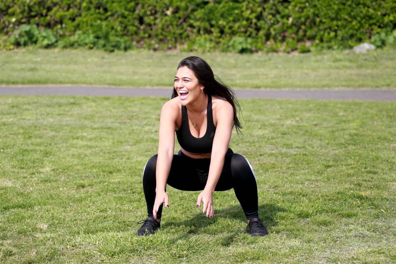 Lydia Clyma in Gym Outfit â€“ Workout in London