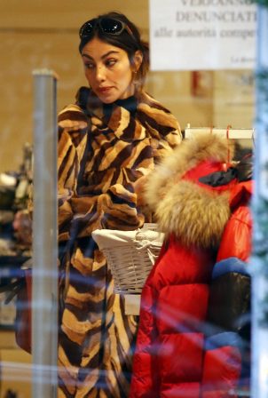 Madalina Ghenea - Shopping candids in Milan