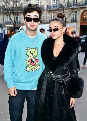 Madison Beer and Zack Bia - Leaves the Amiri Fashion Show in Paris