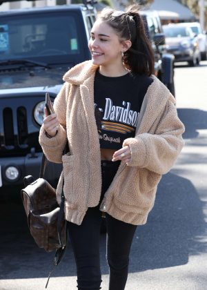 Madison Beer in Tights - Shopping on The Sunset Strip in LA