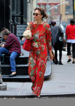 Maggie Gyllenhaal out in New York City