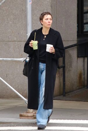 Maggie Gyllenhaal - Seen out and about in Manhattan’s Downtown area
