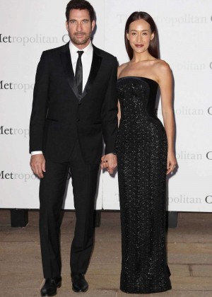 Maggie Q and Dylan McDermott - Opening night of 'Otello' at the Metropolitan Opera House in NYC