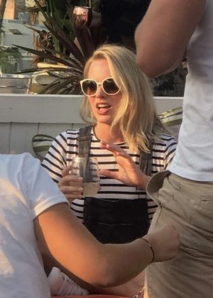 Margot Robbie at Mama Shelter bar in Hollywood