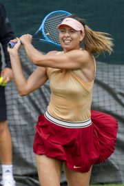 Maria Sharapova - Practises during the Wimbledon Tennis Championships 2019 in London