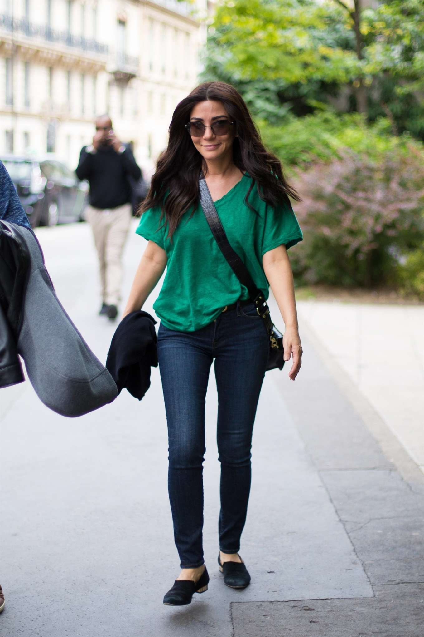 Marisol Nichols in Jeans: Out in Paris-02 | GotCeleb