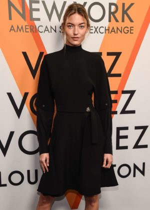 Martha Hunt - Louis Vuitton 'Volez, Voguez, Voyagez' Exhibition Opening in NY
