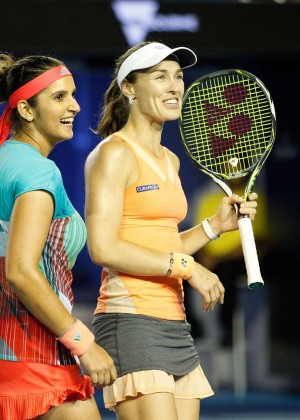 Martina Hingis and Sania Mirza - 2016 Australian Open Championships in Melbourne