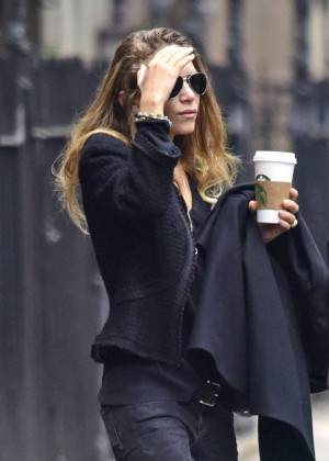 Mary Kate Olsen out for coffee in New York City