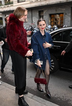 Maude Apatow - Arriving at Palazzo Parigi amidst events of Milan Fashion Week