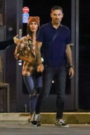 Megan Fox - In a jeans seen leaving SUGARFISH in LA