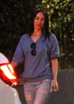 Megan Fox in Ripped Jeans Out in LA