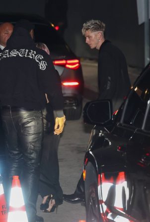 Megan Fox - With MGK at Jay Z and Beyonce's Oscars after-party at Chateau Marmont
