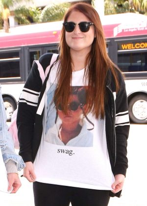 Meghan Trainor at LAX Airport in Los Angeles