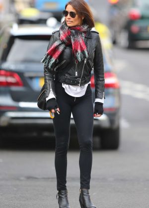 Melanie Sykes - Out and about in London