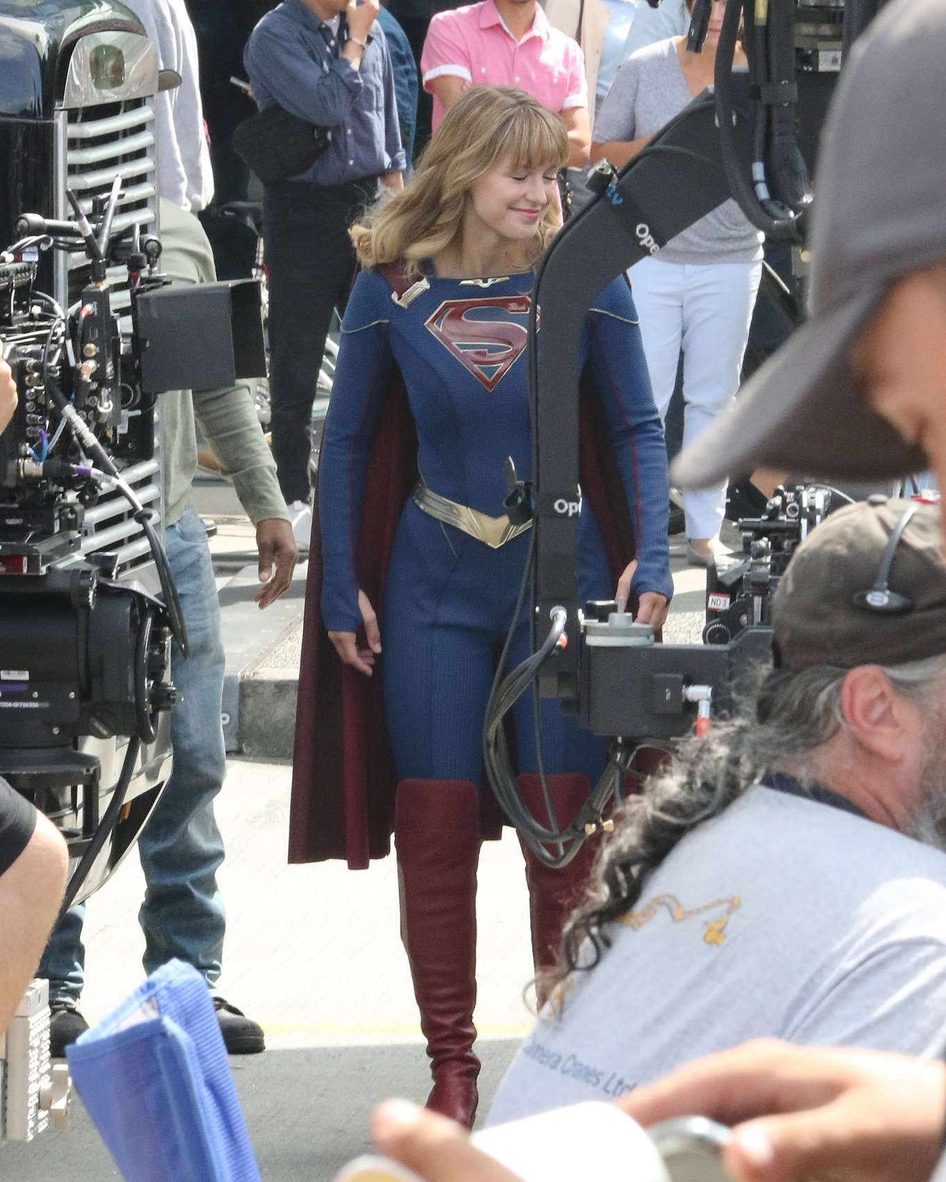 Melissa Benoist On The Set Of Supergirl In Vancouver 18 Gotceleb
