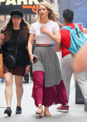 Melissa Benoist – Out and about in NYC | GotCeleb