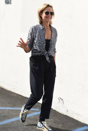 Melora Hardin - Arriving at the Dancing With The Stars rehearsal studio in Los Angeles