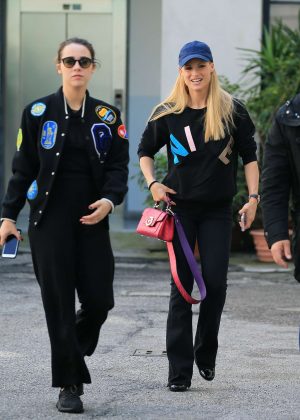 Michelle Hunziker and Aurora Ramazzotti out and about in Milan