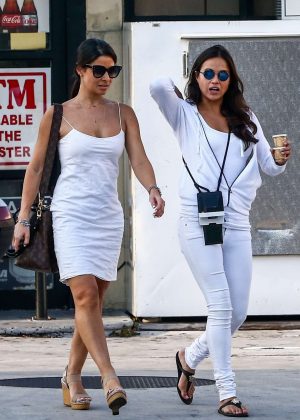 Michelle Rodriguez and her friend - Out in Miami