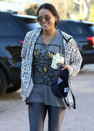 Michelle Rodriguez at Tracy Anderson Gym in Brentwood