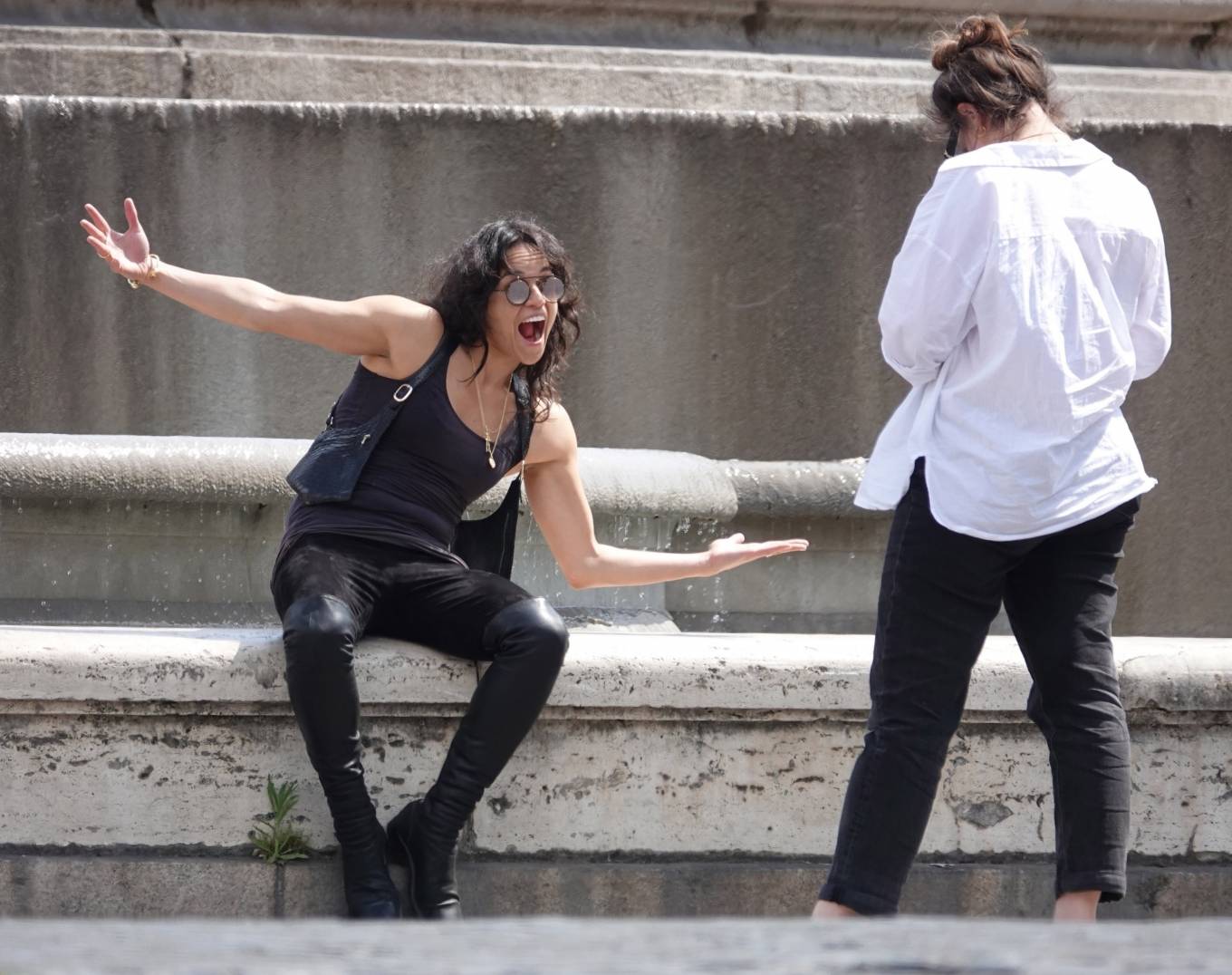 Michelle Rodriguez 2022 : Michelle Rodriguez – On vacation in Rome-06