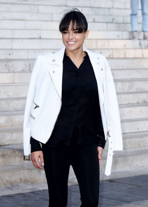 Michelle Rodriguez - Versace Fashion Show in Paris