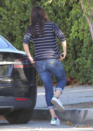 Mila Kunis in Jeans out in Studio City