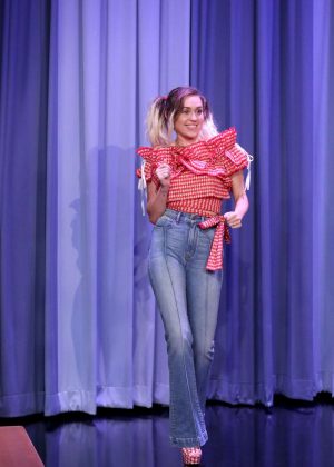 Miley Cyrus on 'The Tonight Show Starring Jimmy Fallon' in NY