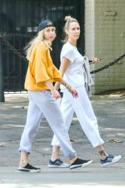 Miley Cyrus - Out for a walk with her mother Trish in Los Angeles