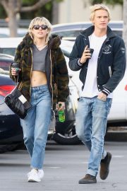 Miley Cyrus with boyfriend Cody Simpson out in Toluca Lake