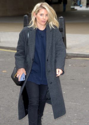 Mollie King - Arriving at Radio One Studios in London