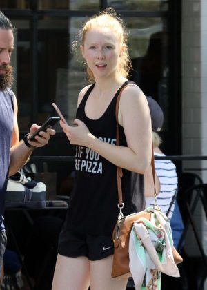 Molly Quinn - Leaving Cycle House in Studio City