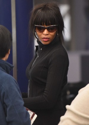 Naomi Campbell - Arrives at JFK airport in New York