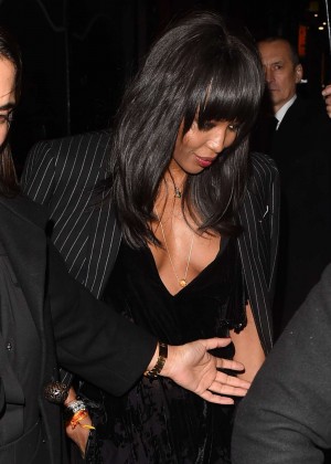 Naomi Campbell - leaving Madonna’s party in London