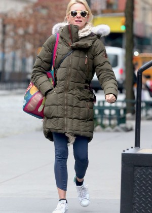 Naomi Watts - Leaving a gym in New York City