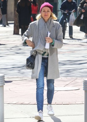 Naomi Watts out in Greenwich Village