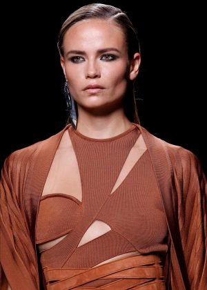 Natasha Poly - Balmain Fashion Show SS17 in Paris