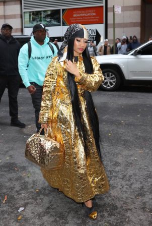 Nicki Minaj - Arrives to pre-tape Watch What Happens Live With Andy Cohen in New York