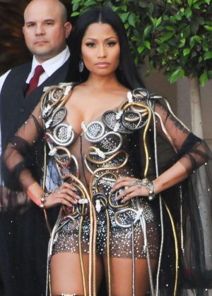 Nicki Minaj Leaves The Montage hotel in Beverly Hills