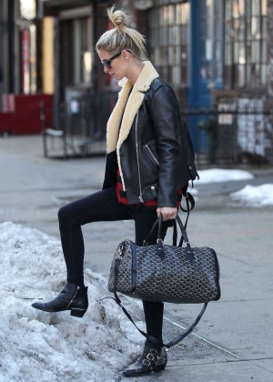 Nicky Hilton in Tights out in NYC
