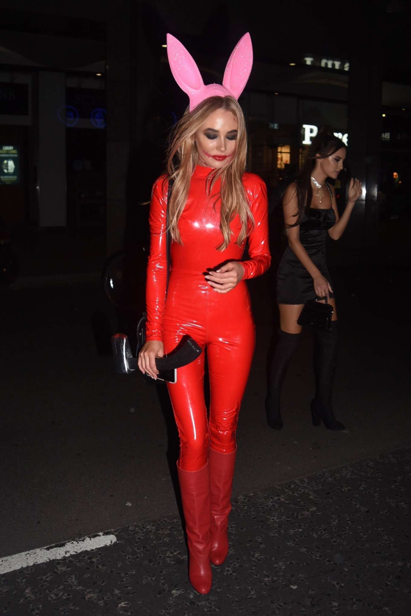 Nicola Hughes - Leaving the HallowZeem party at M Restaurant-05 | GotCeleb