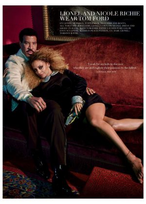Nicole and Lionel Richie - Harper's Bazaar UK Magazine (September 2018)