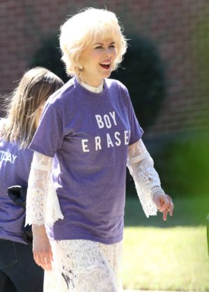 Nicole Kidman on the set of 'Boy Erased' in Atlanta
